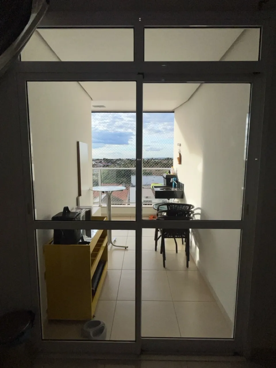 Porta de Vidro para Varanda com Estrutura de Alumínio