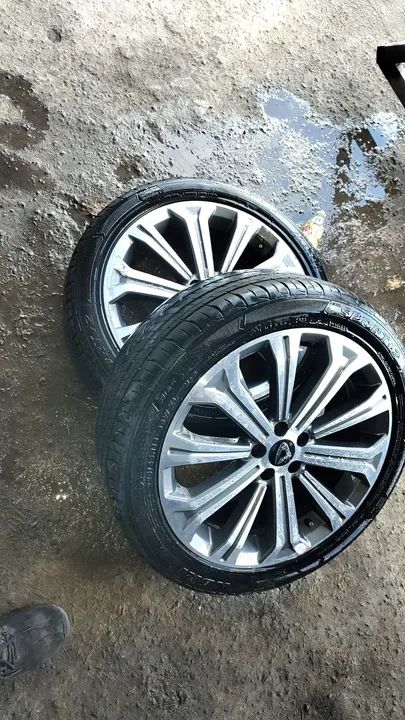 rodas semi novas pneus 3 semi novos 1 novo em 10 xsem juros - Foto 3