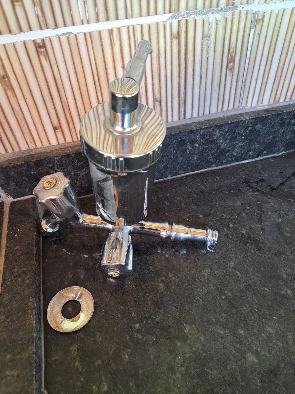 Torneira de Cozinha em Aço Inox com Filtro