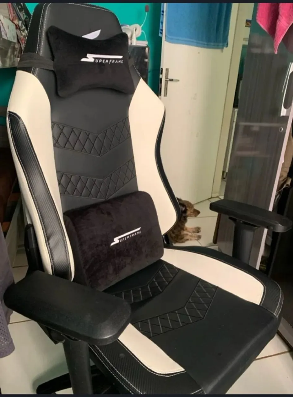 Cadeira gamer superframe, 4D, Reclinavel.