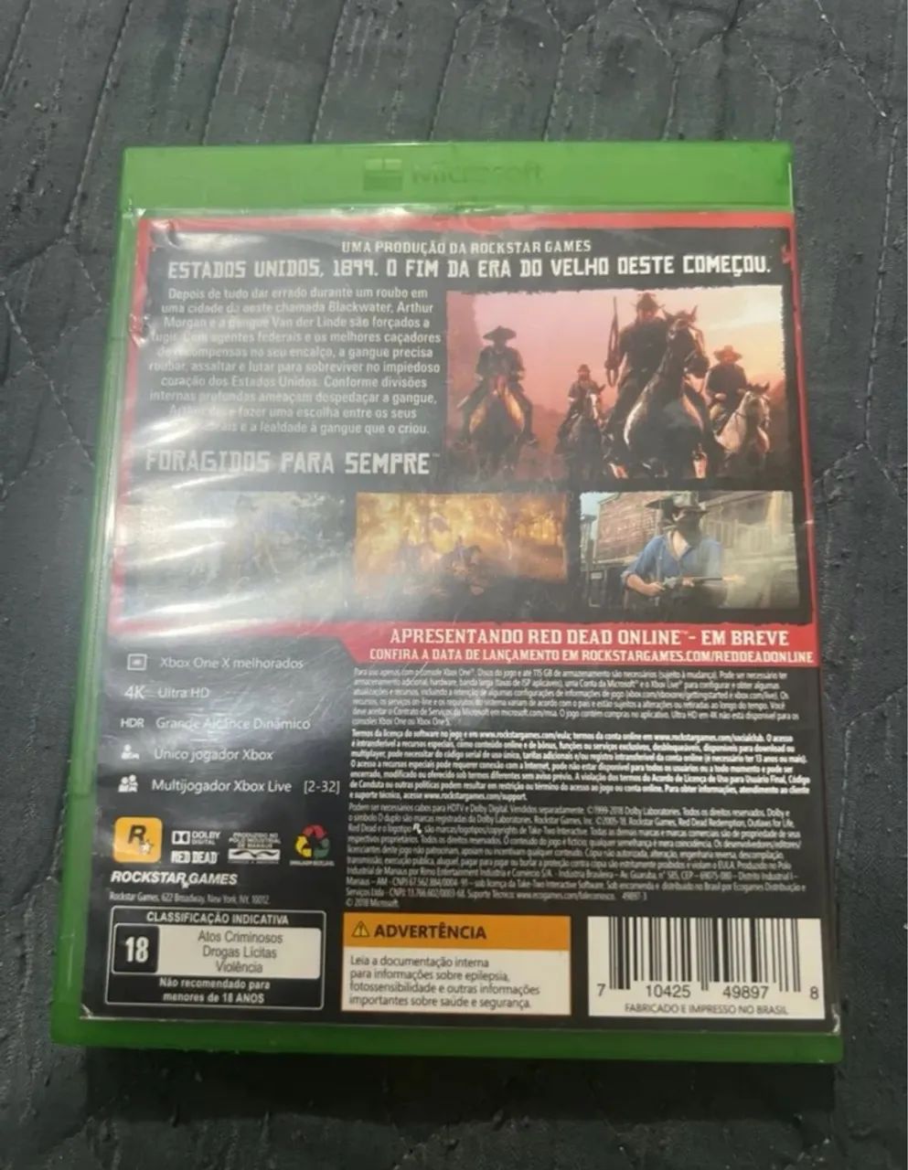 jogo xbox one Red Dead Redemption 2 