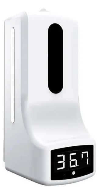 Dispenser De Sabão Liquido Com Sensor Termômetro Cor Branco k9 - Loja Natan Informática - Foto 2