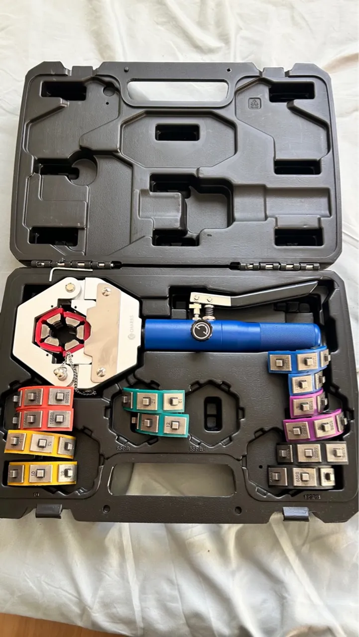 Clipadeira Hidráulica Portátil Completa Ar Condicionado Auto