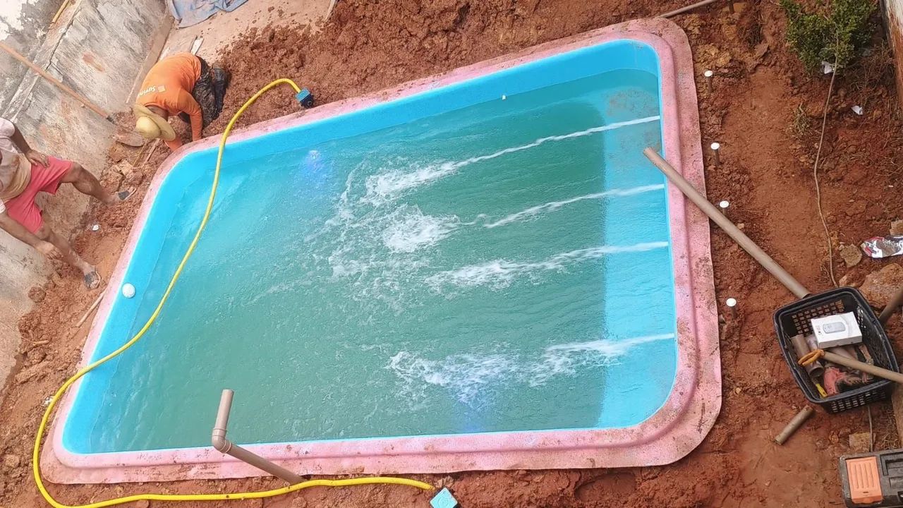 Piscina 4 Metros ! Completa +aquecimento +Cascata!