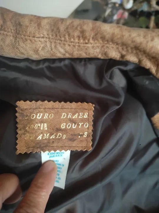 Jaqueta couro legítimo na cor Caramelo - Foto 4