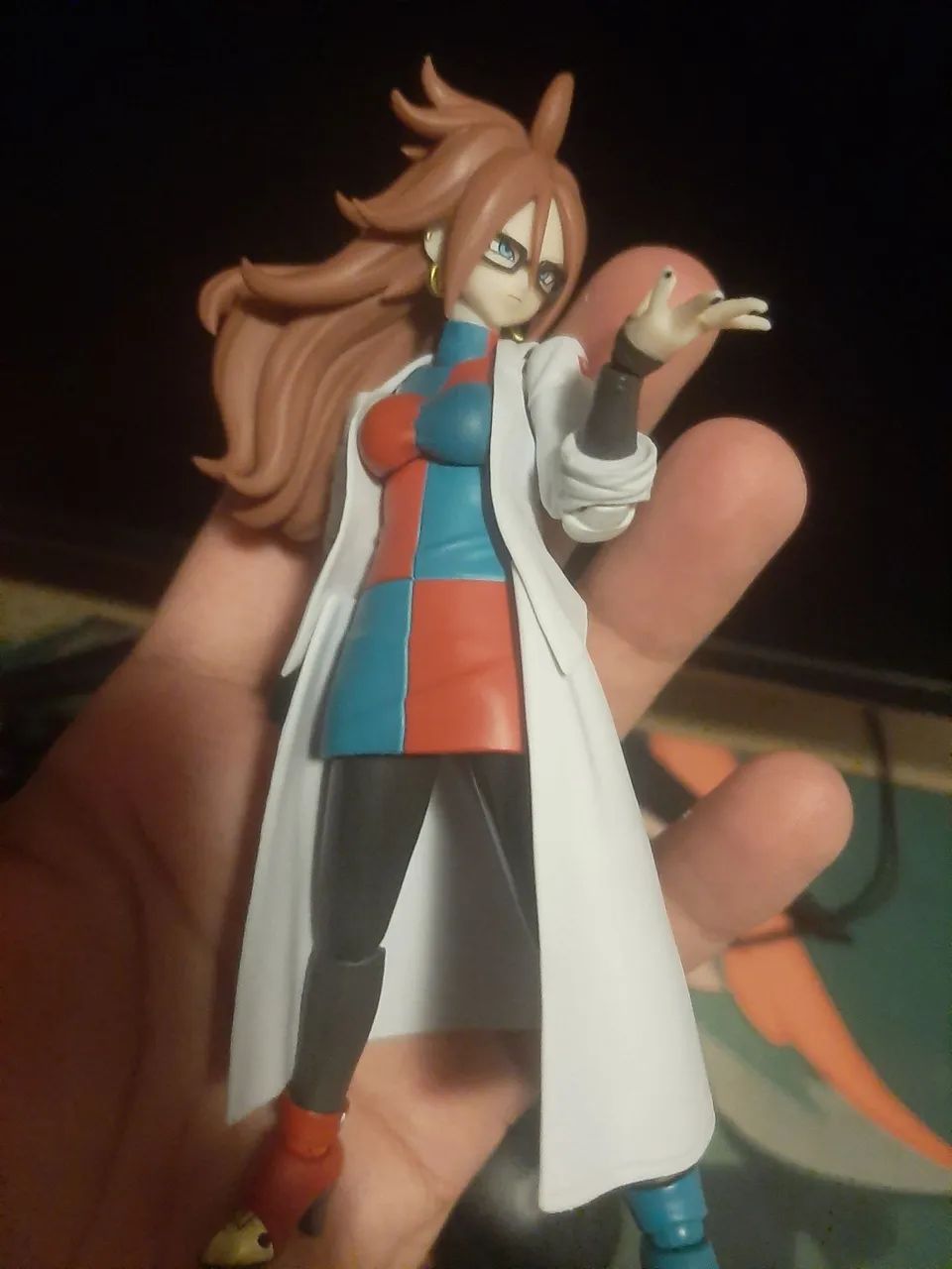 Sh figuarts android 21 lab coat e android 21 fighterz