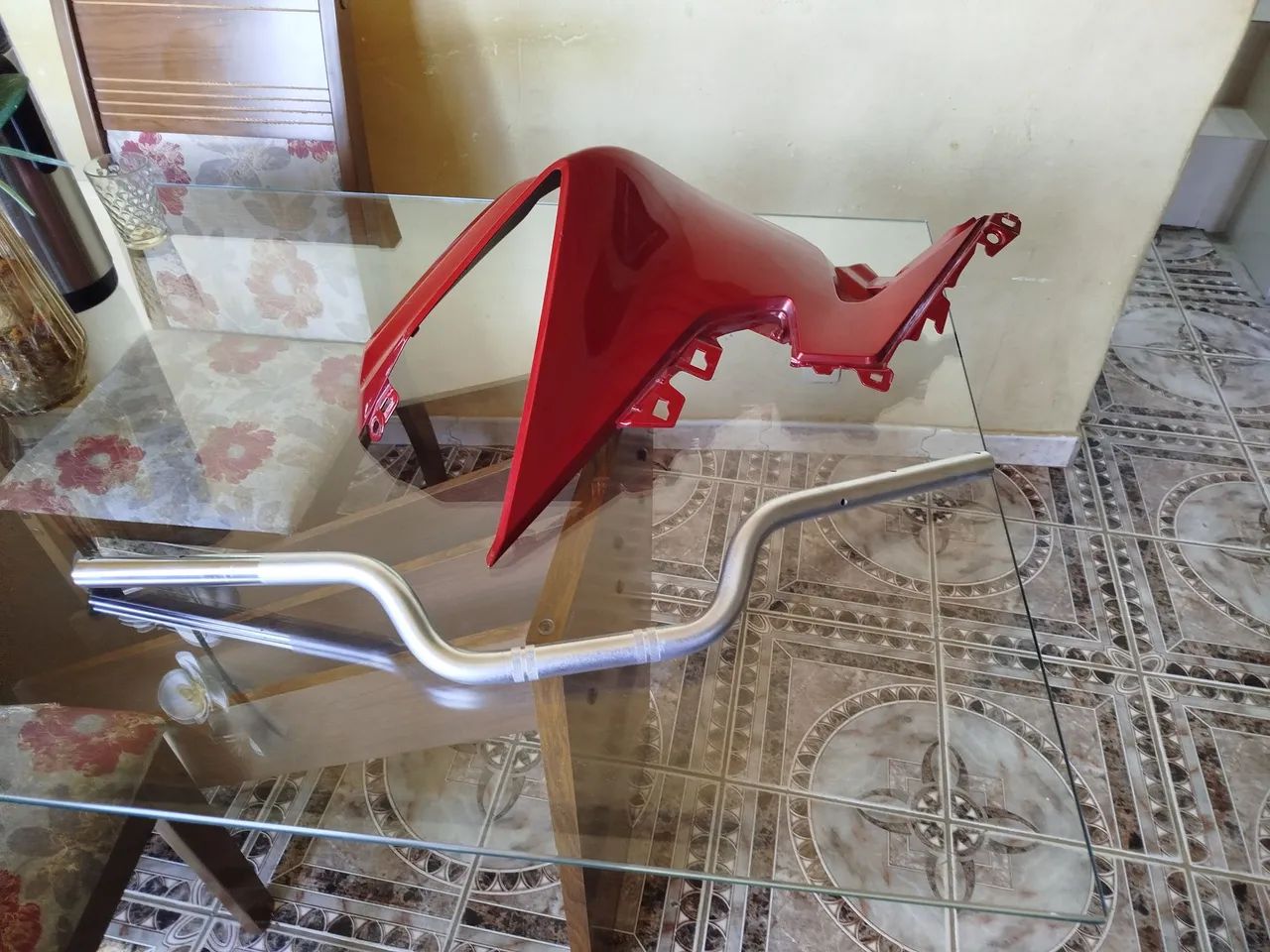 Paralama Dianteiro Honda Vermelho - Foto 2