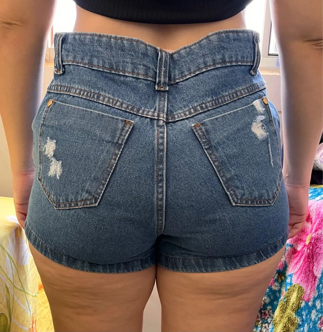 Short jeans cintura alta  - Foto 4