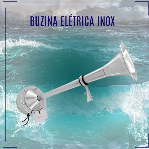 BUZINA ELÉTRICA INOX PARA EMBARCAÇÃO