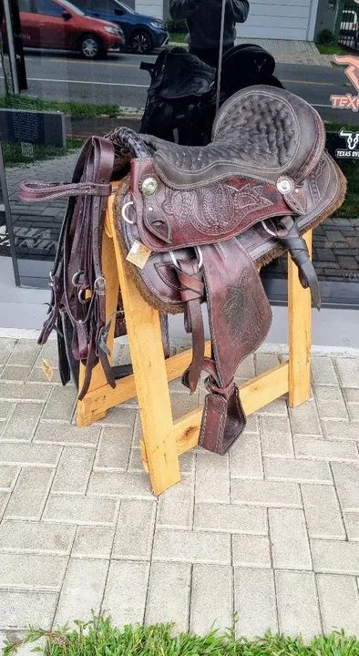 Sela Australiana para cavalgadas  - Couro Legítimo - Foto 3