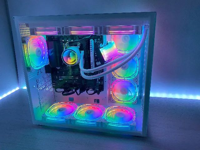 Water Cooler Rise Mode Aura Frost Pro, ARGB, 360mm, AMD/Intel, Branco, Novo, Lacrado - Foto 2