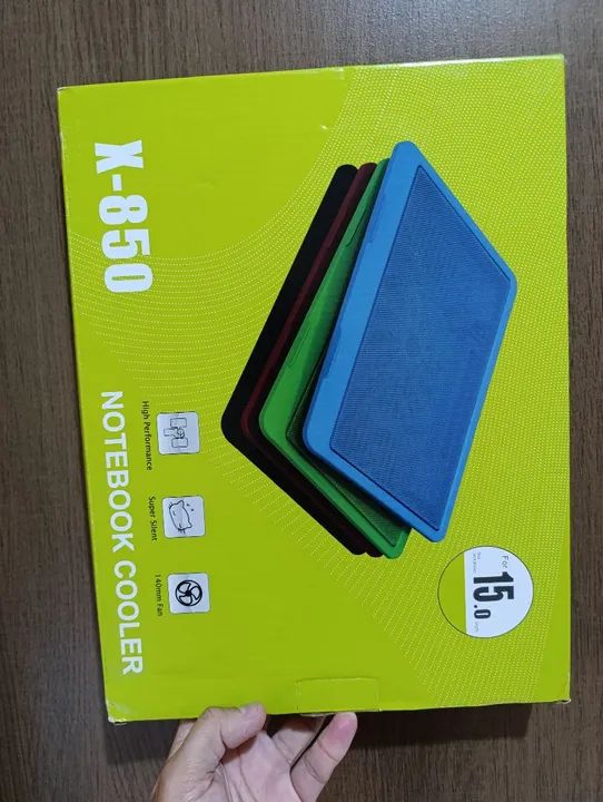 Base de Resfriamento para Laptop Cooler Fan Notebook Led Silencioso USB 1500rpm Nova/Caixa - Foto 3