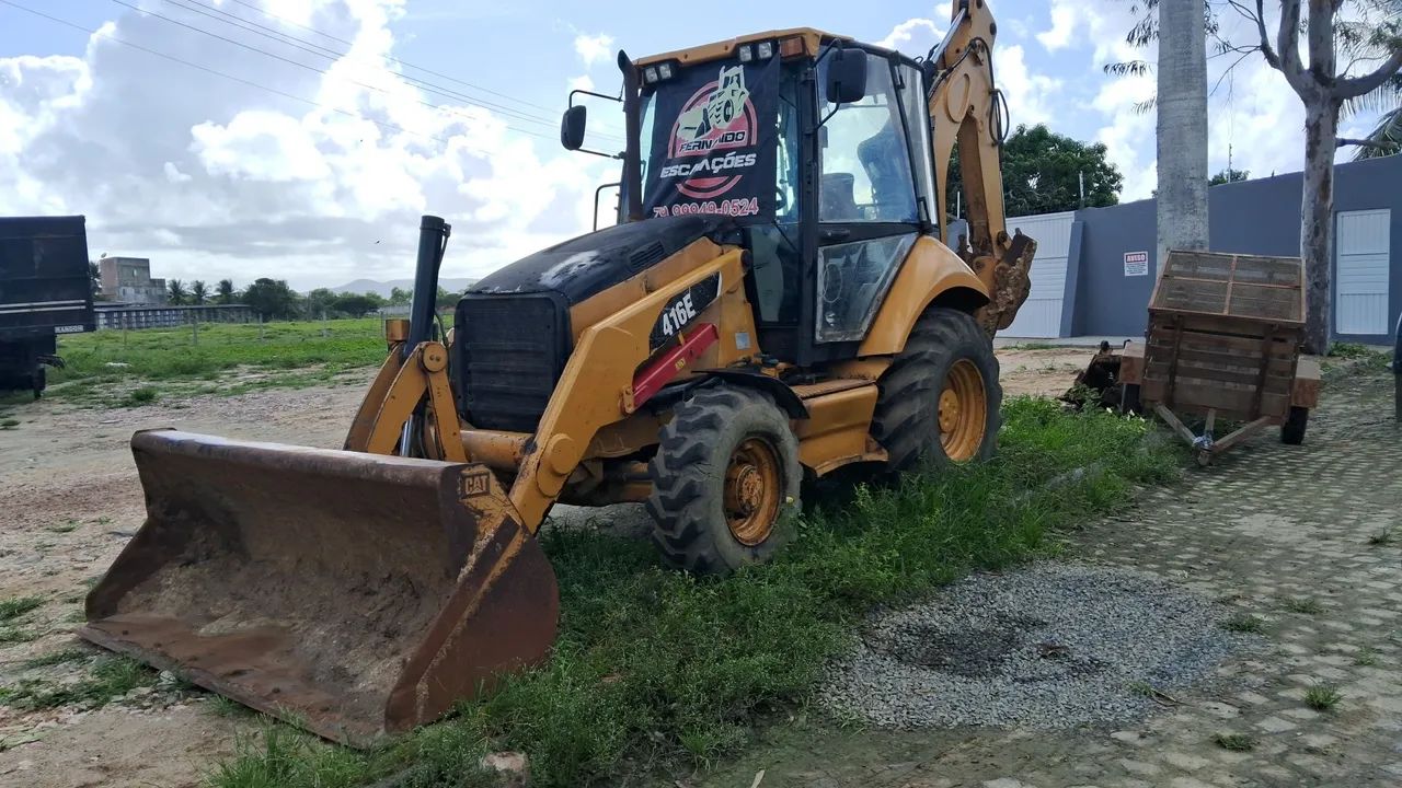 Retroescavadeira Caterpillar 416E ano 2011 4x4  - Foto 2