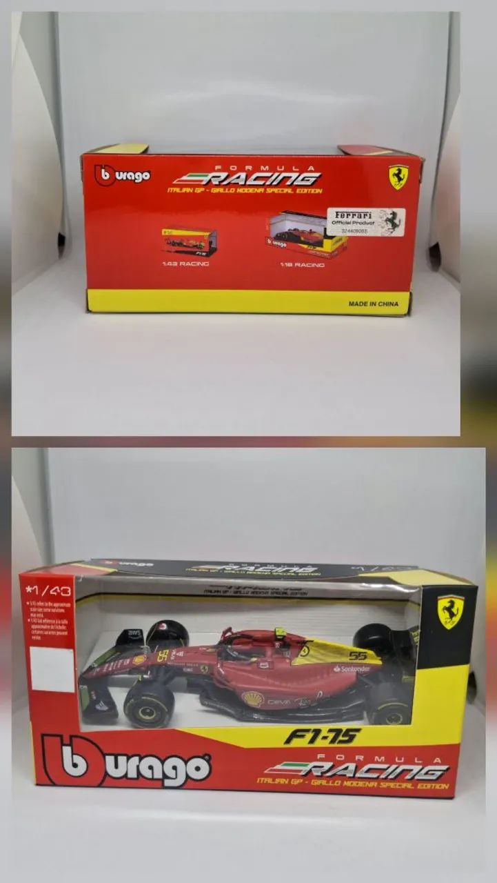 Miniatura carro de fórmula 1 proginal burago
