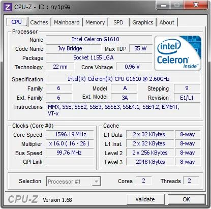 Intel Celeron Intel Celeron G1610 - Foto 2