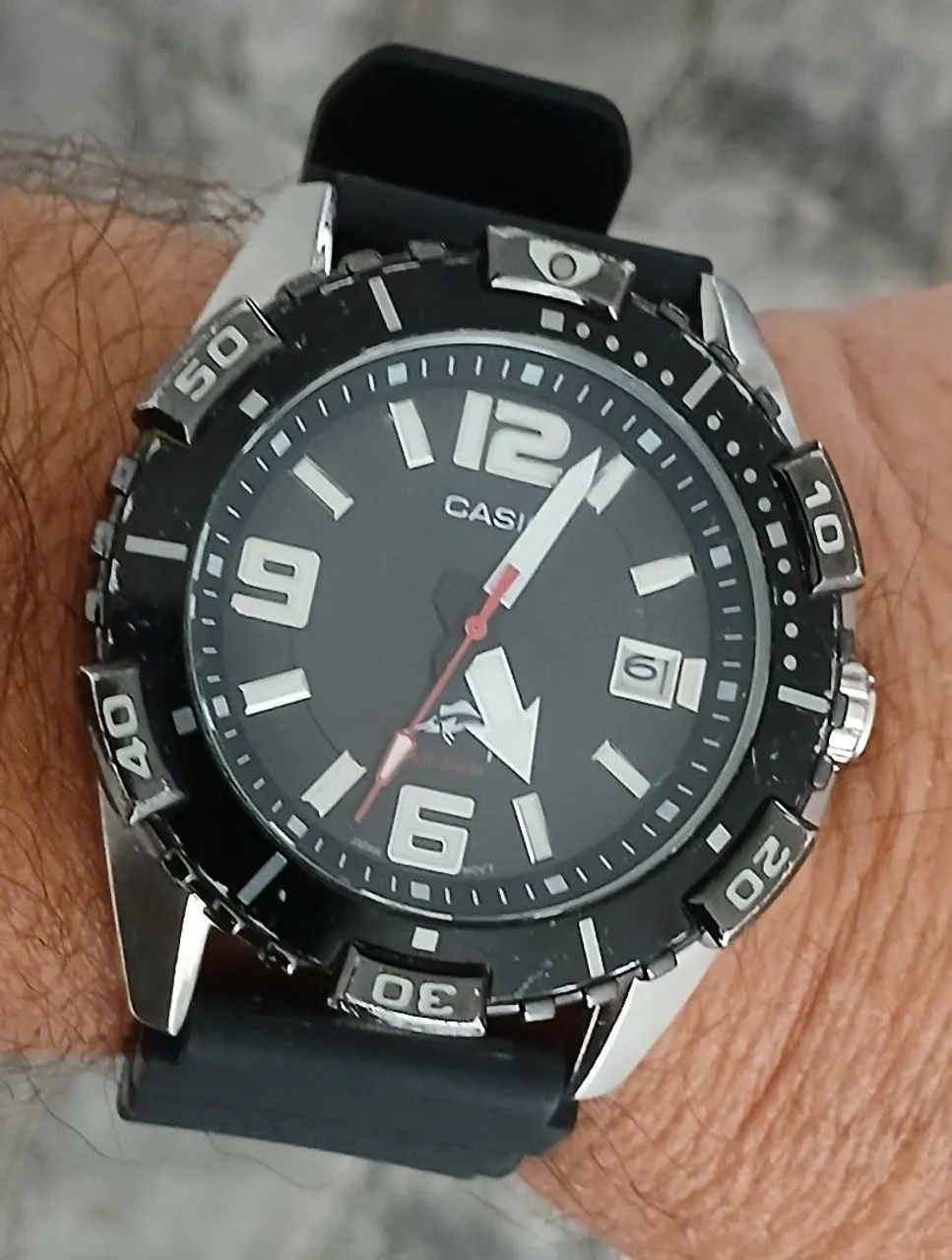 Relógio antigo Casio Merlin diver 200m raridade item de coleção 