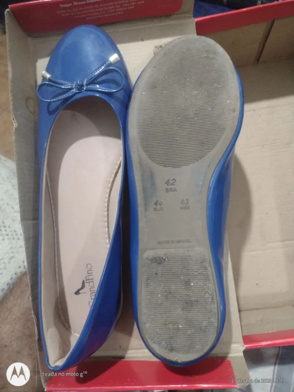 Sapatilha feminina Azul número 42 - Foto 2