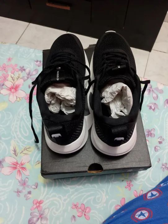 Tênis Under Armour Preto - Novo 37 Unissex - Foto 3