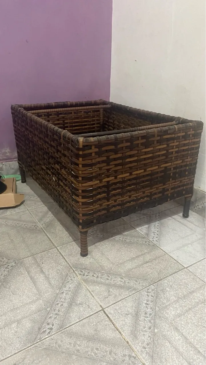 Mesa de centro em Rattan/vime