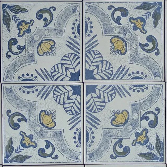 Piso decorado 15,3 x 15,3 cm