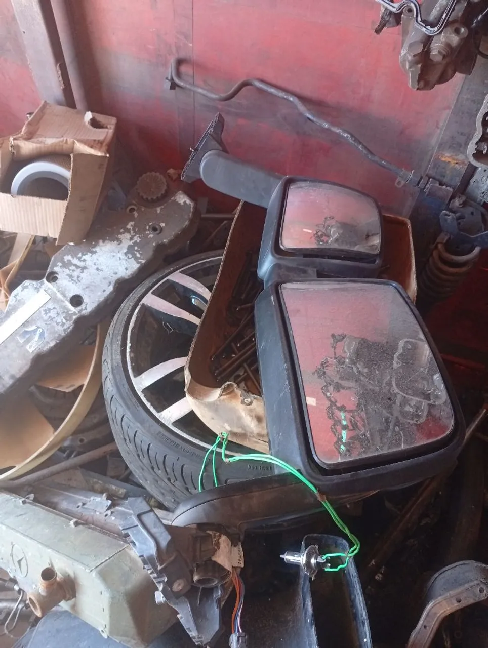 Espelhos retrovisores elétrico laterais para caminhão