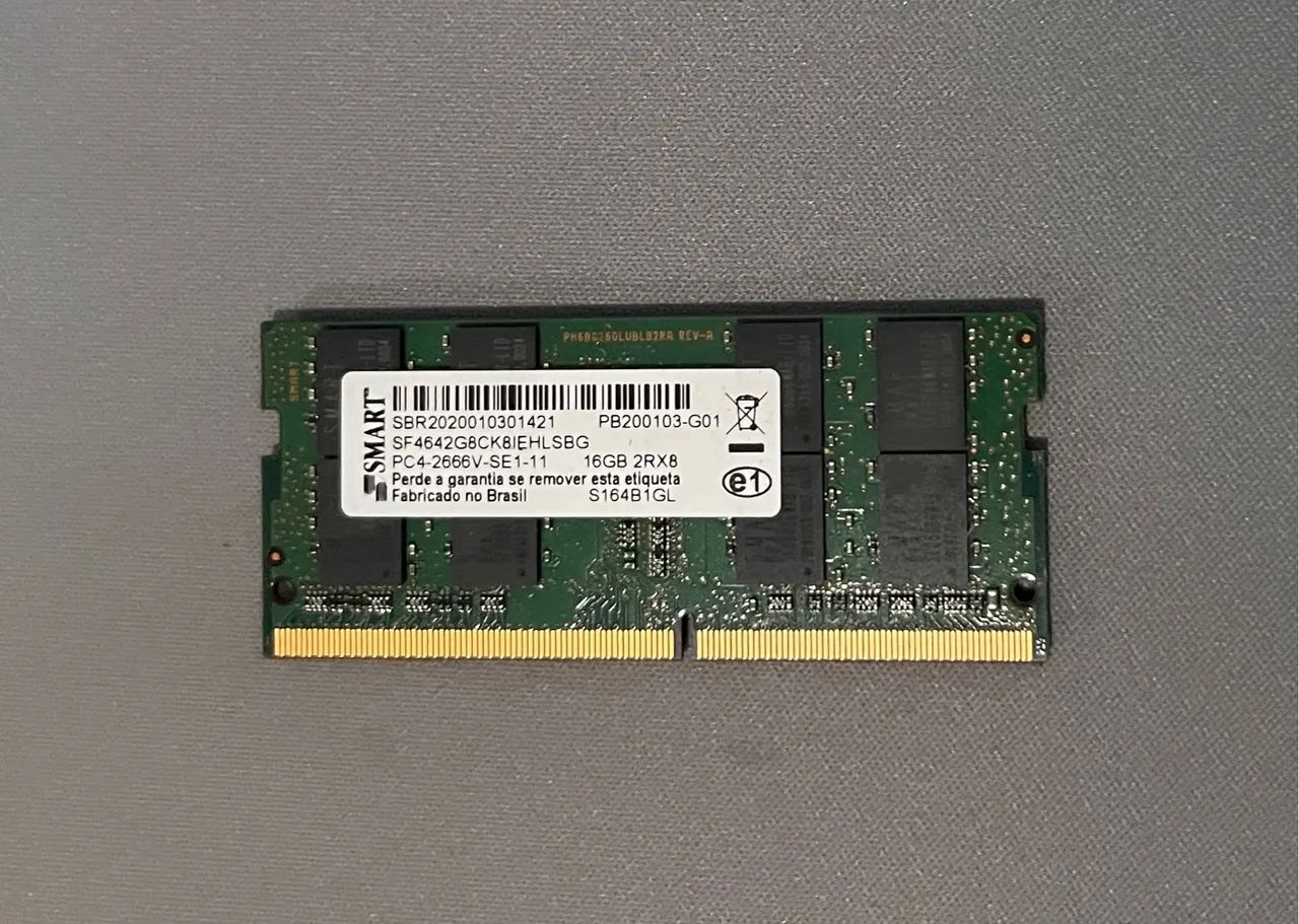 Memória RAM 16GB DDR4 SMART