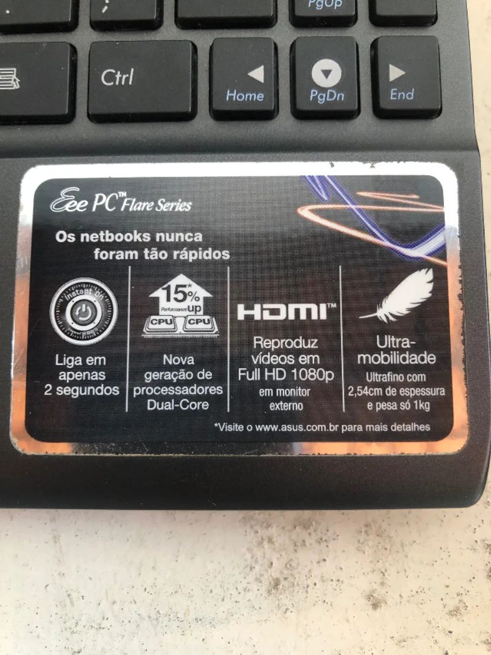 NETBOOK ASUS Eee PARA PEÇAS - SÓ HOJE! - Foto 2