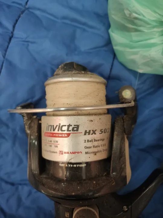 Arpão Cobra + Vara de Pesca c/ Molinete Invicta - Foto 3