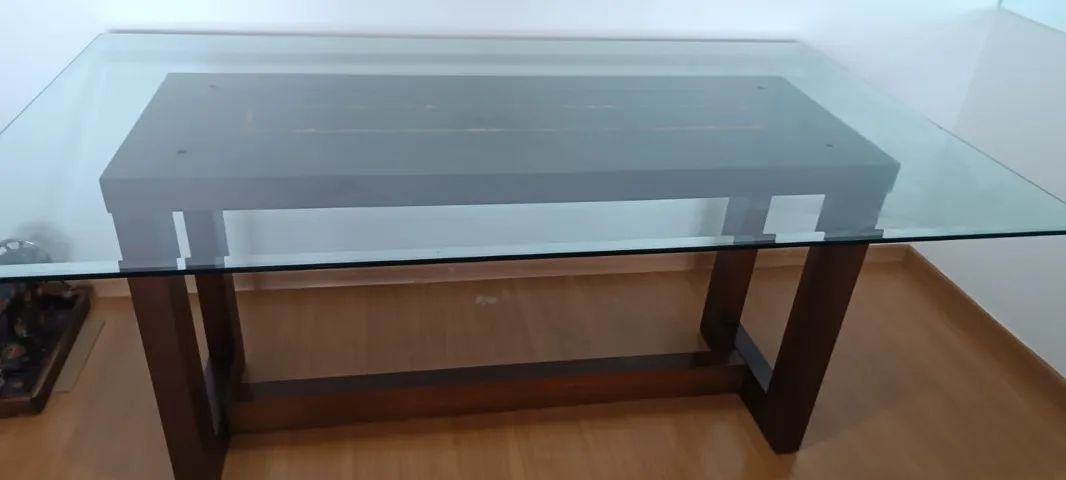 Mesa de vidro retangular - Foto 4