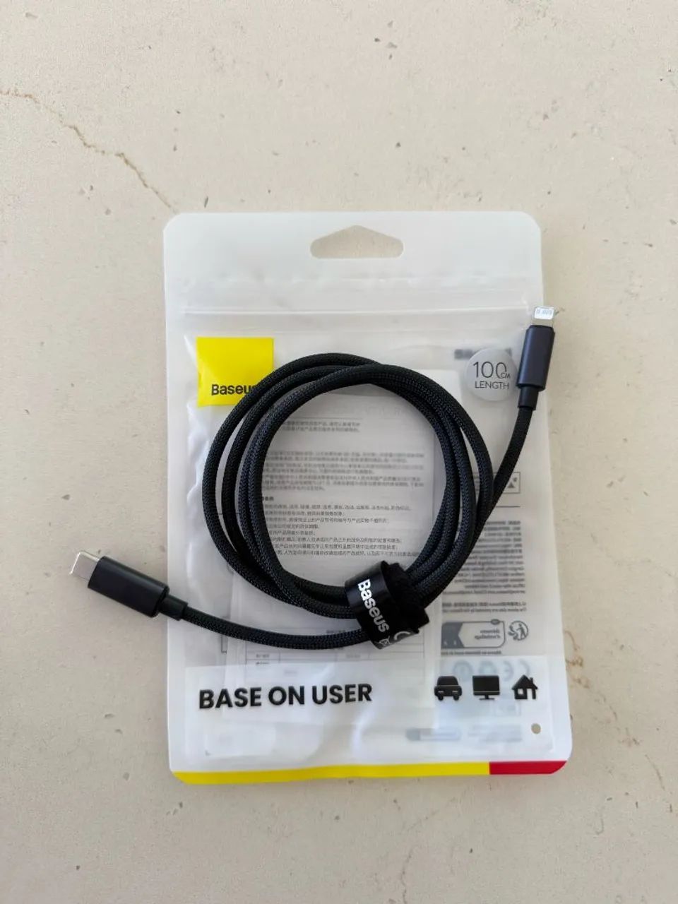Cabo USB-C para Lightning Baseus - Foto 4