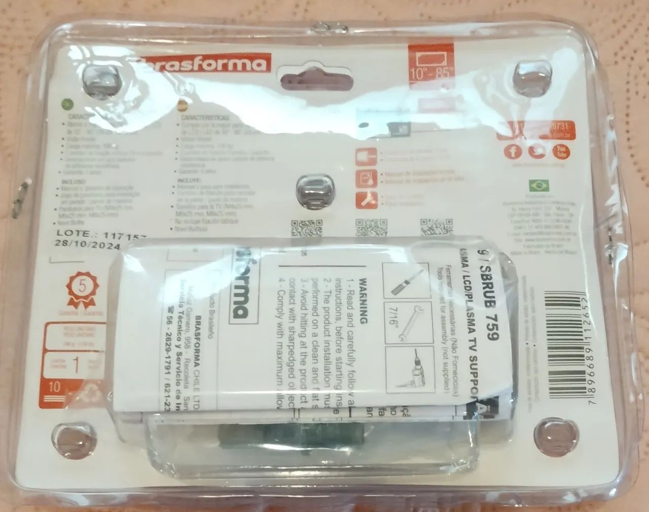 Suporte Universal para TV Brasforma 10"-85" - Foto 2