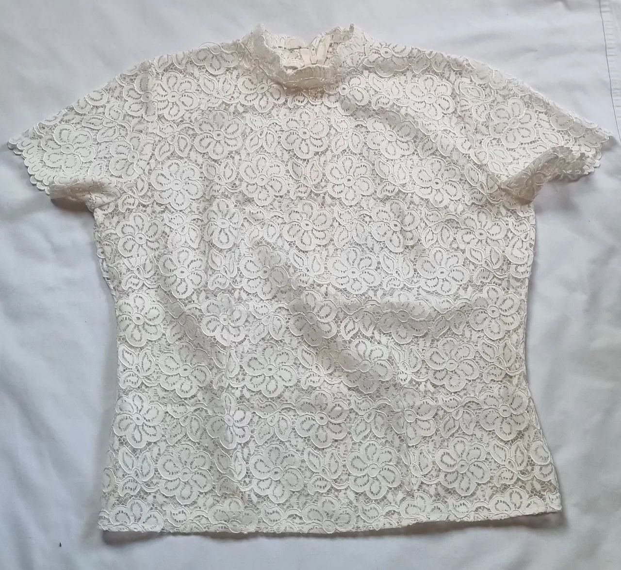 Blusa de renda M maravilhosa - Foto 3