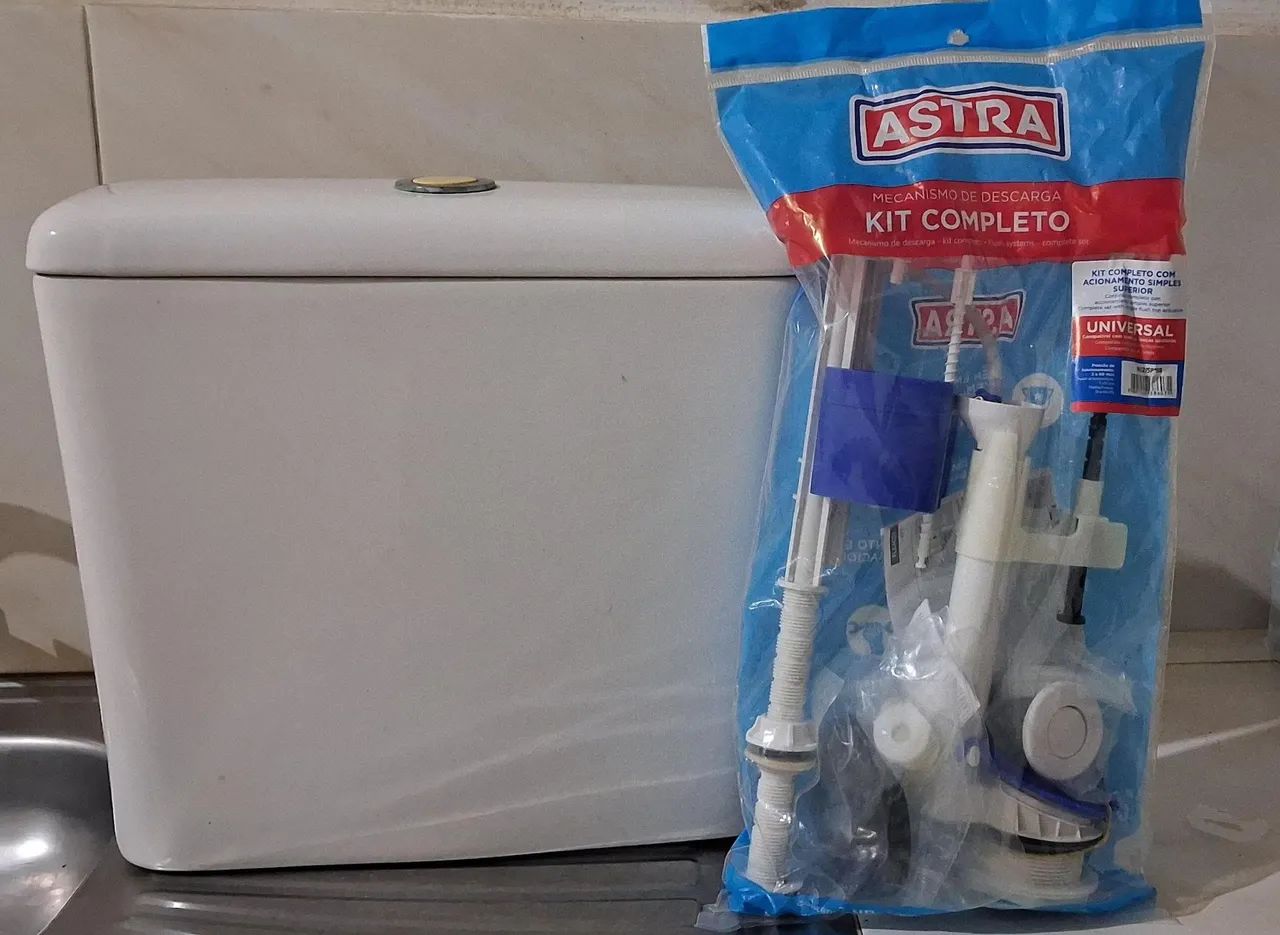 Caixa Acoplada Incepa + Kit de Descarga Completo para Vaso Sanitário - Foto 2