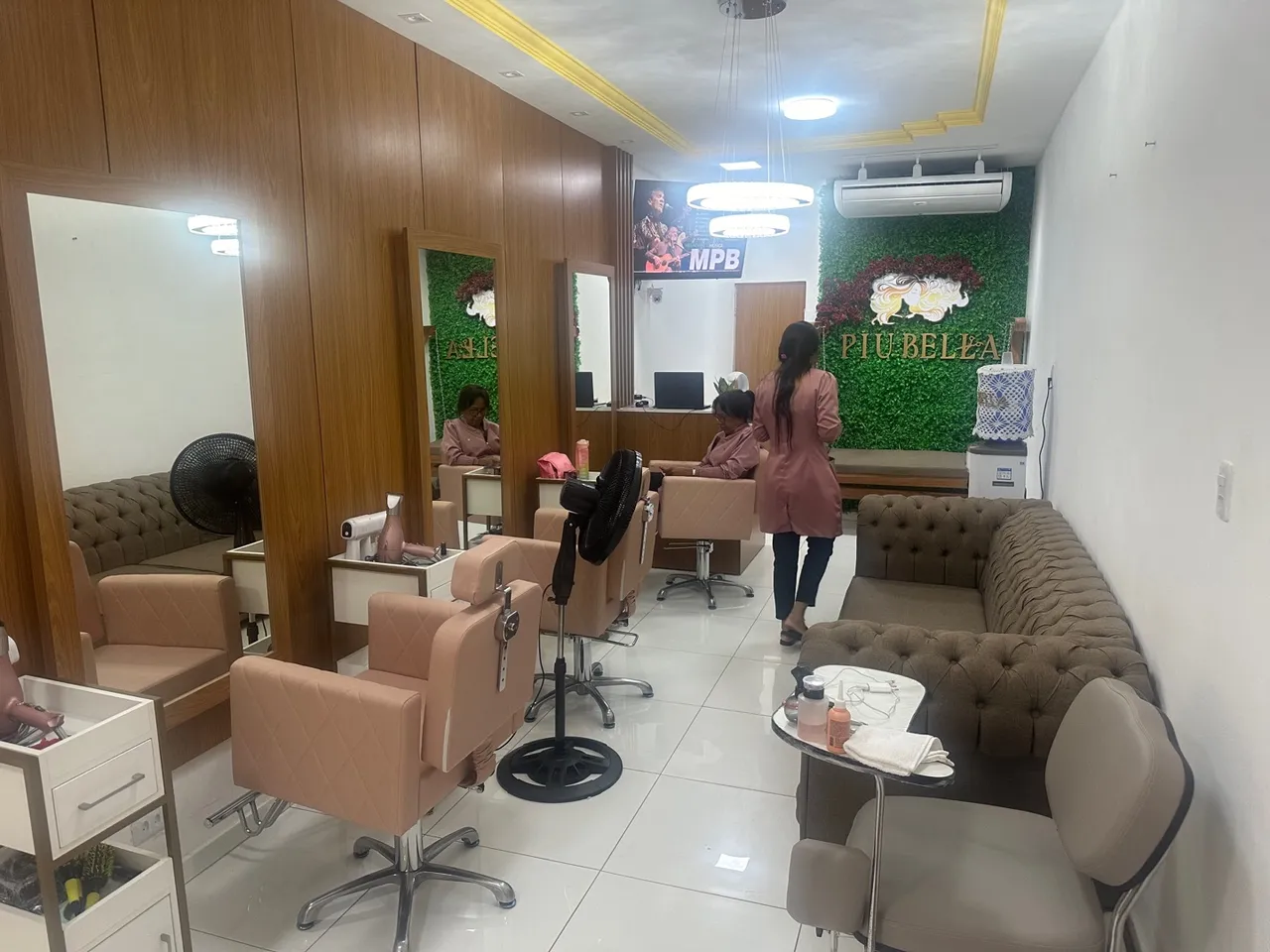 Cadeiras para salão de beleza