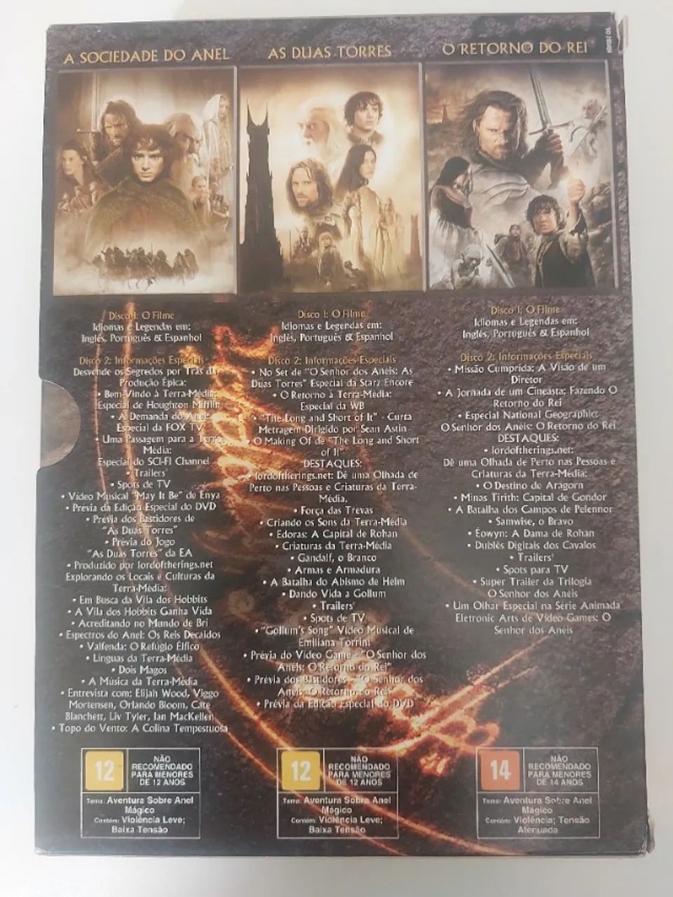 Box Trilogia Senhor dos Anéis (DVD) - Foto 3