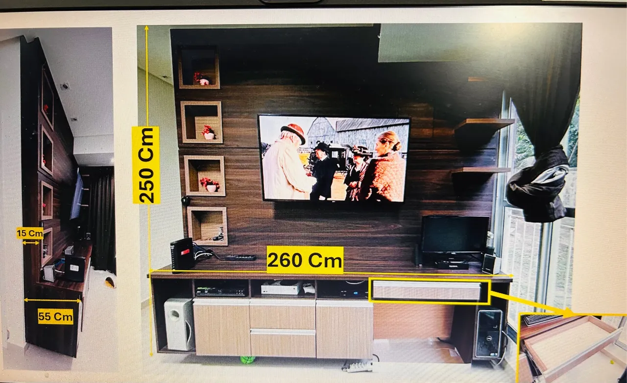 Rack com Painel 2x1