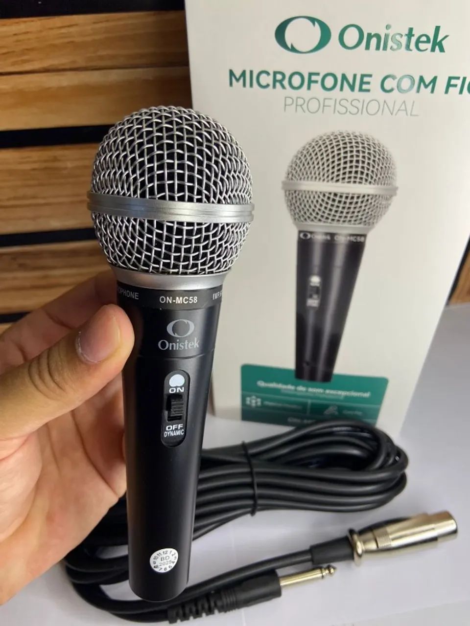 Microfone Metálico com Fio ON-MC58 Onistek - Foto 3