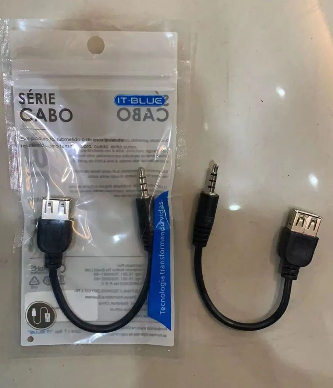 Cabo OTG P2 Macho para USB Fêmea IT-BLUE LE-1012 1