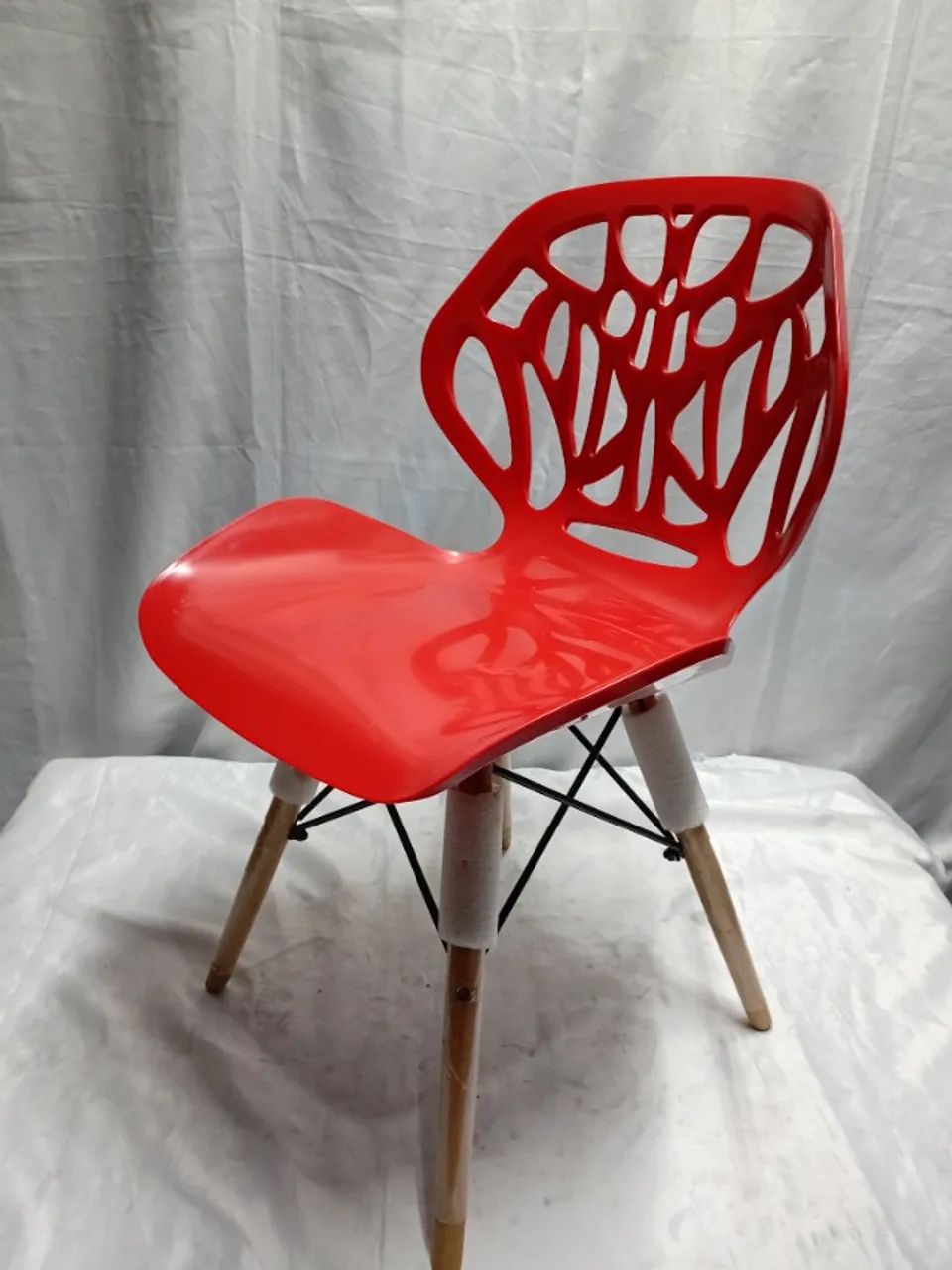 Cadeira Design Moderna Eiffel Dkr Charles Eames Vermelha - Foto 3