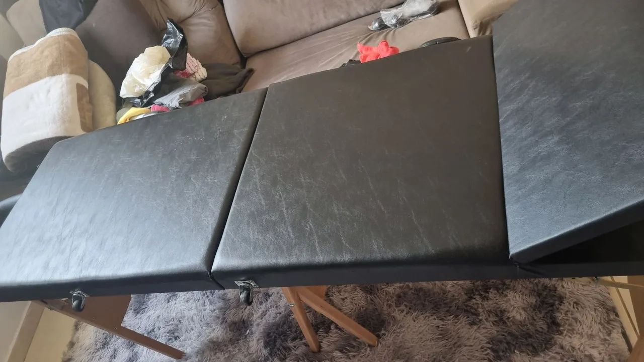 Maca portátil com rodinhas santa fé macas - Foto 5