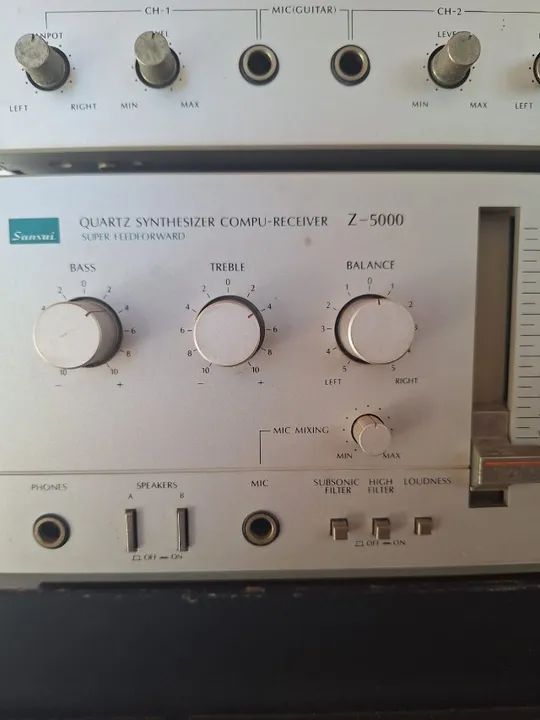 Conjunto de som Sansui Z5000 Vintage completíssimo e em excelente