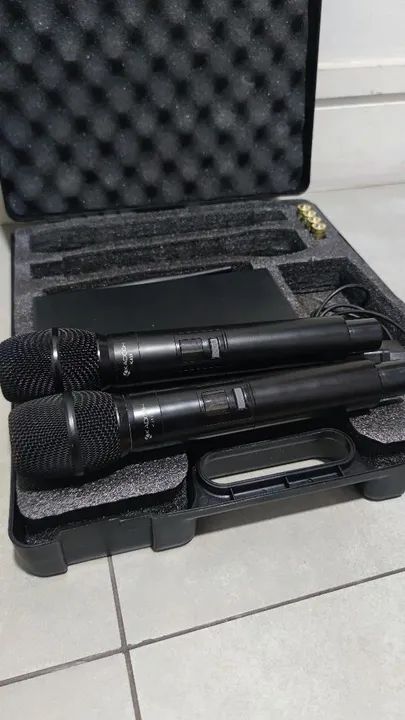 Microfone duplo sem fio  - Foto 6