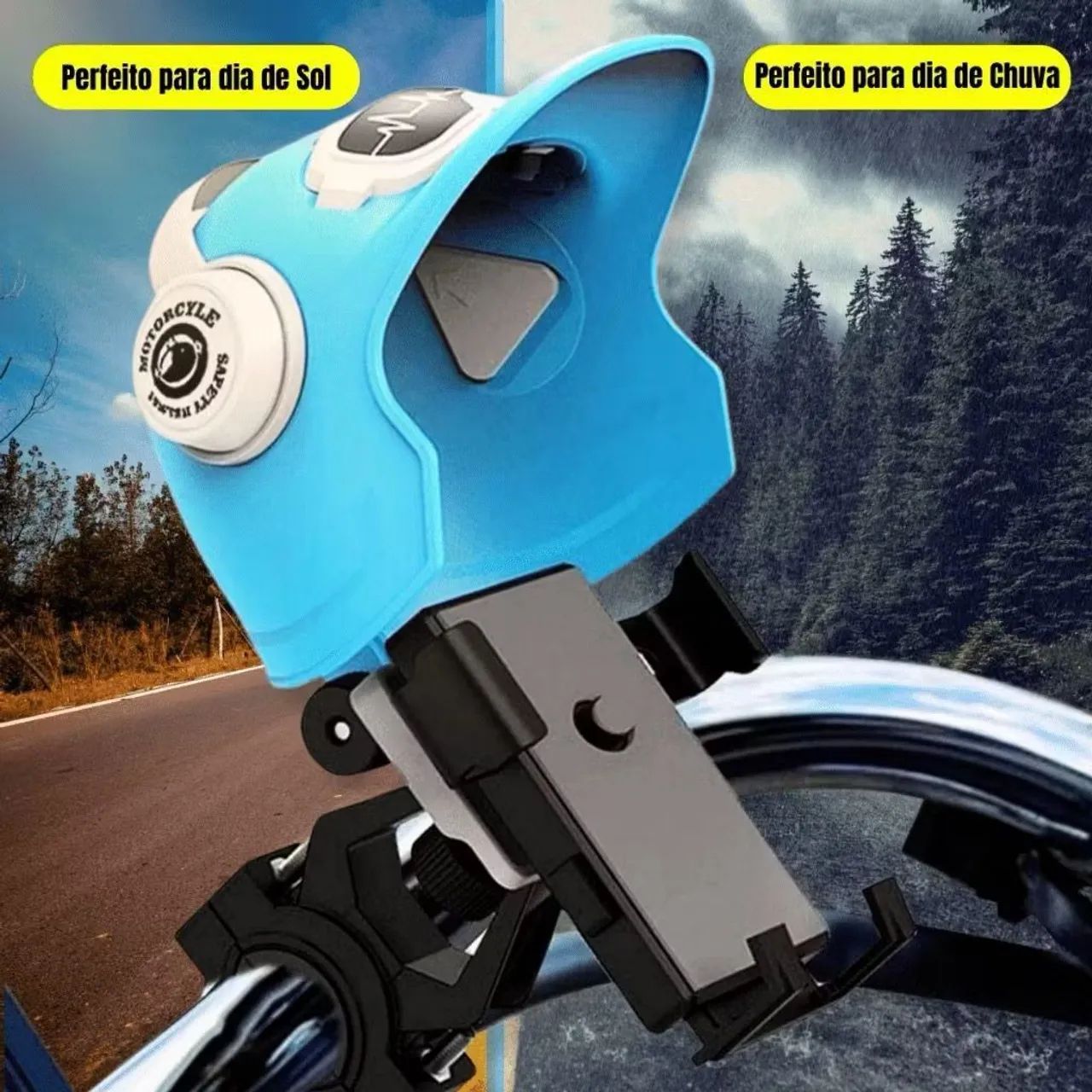 Suporte Para Telefone Celular De Motocicleta Com Capacete E Navegação - Foto 6