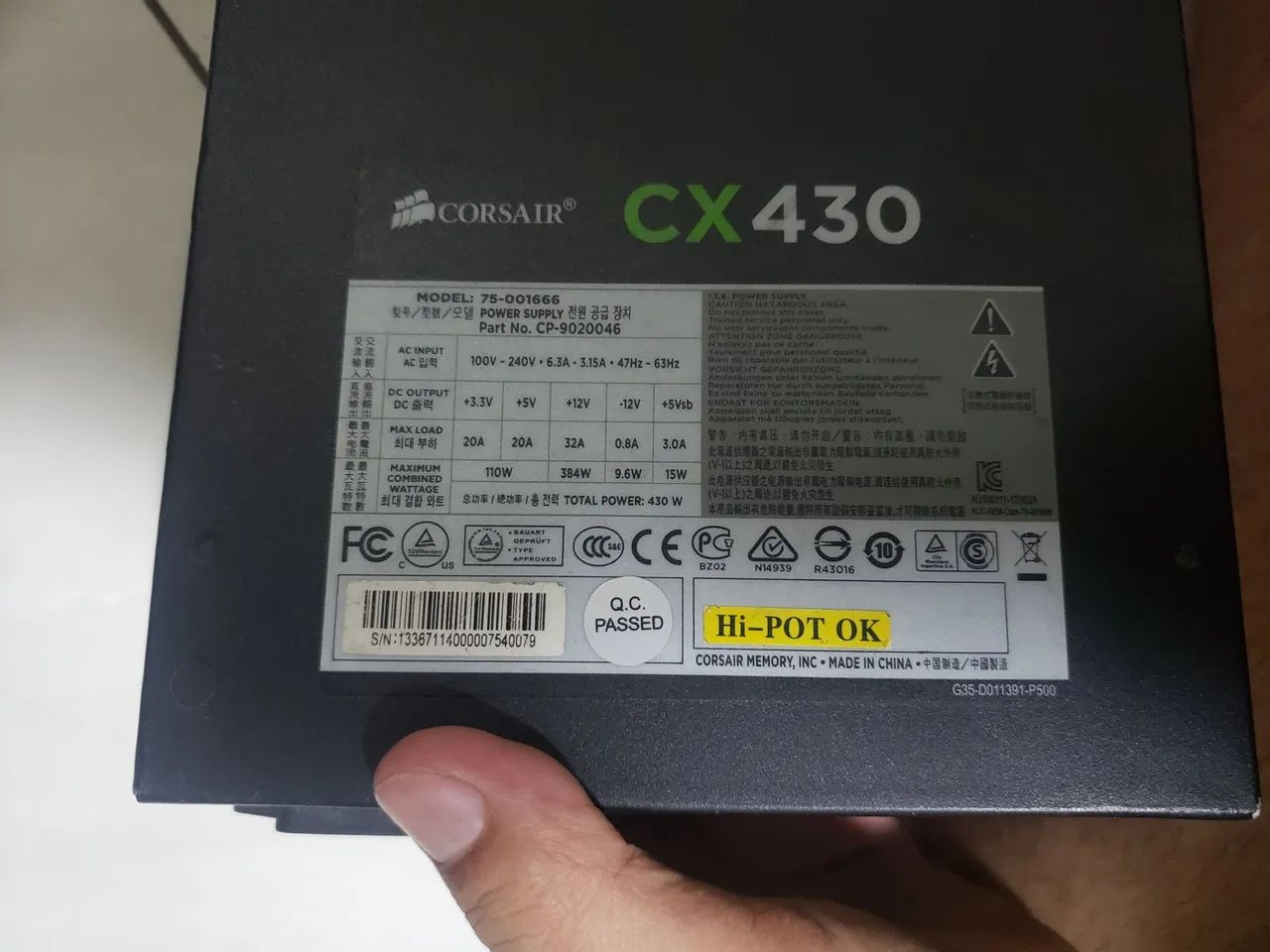 FONTE CORSAIR E FONTE EVGA