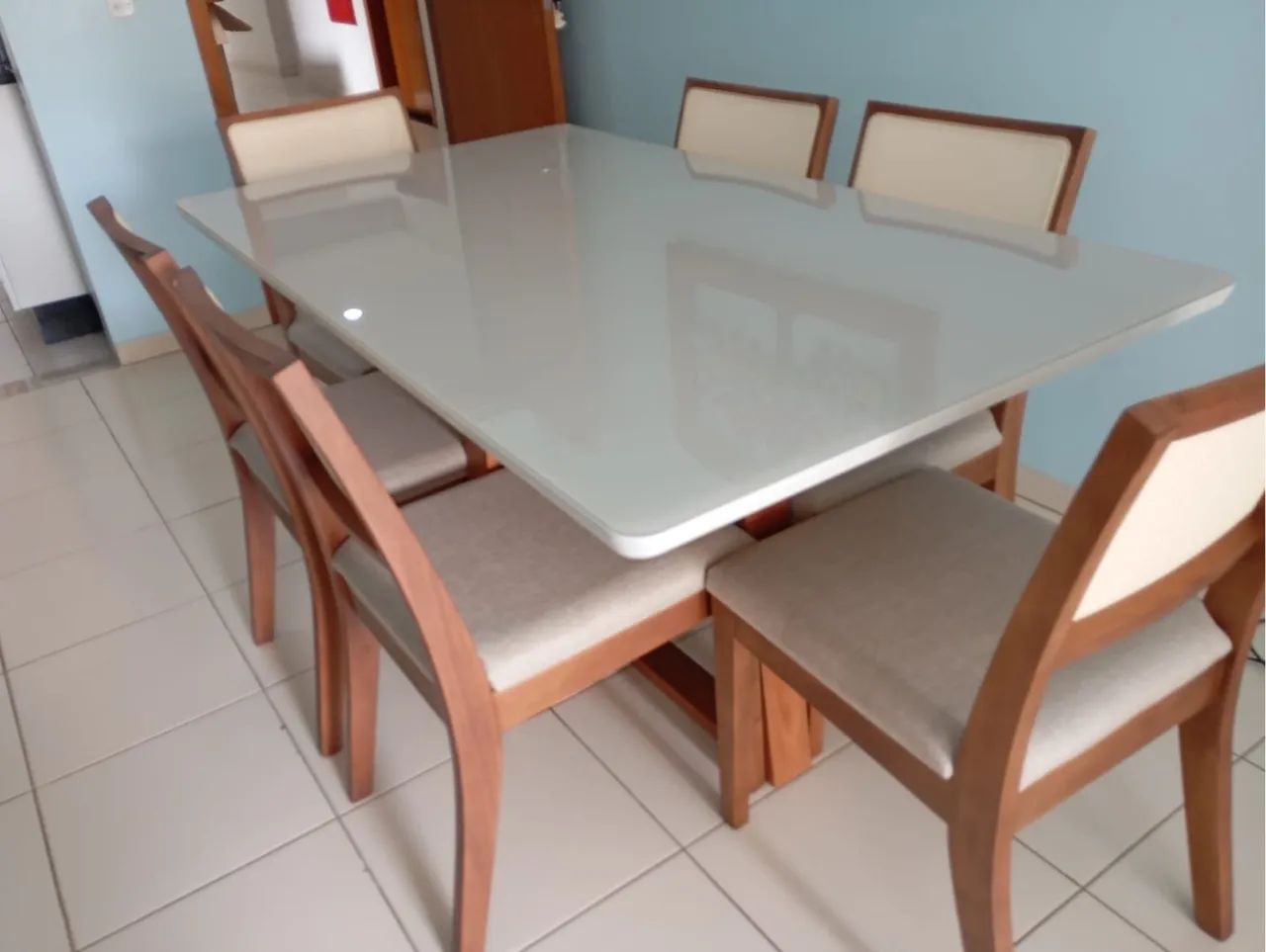 Conjunto de Mesas e Cadeiras de Jantar de madeira  - Foto 3