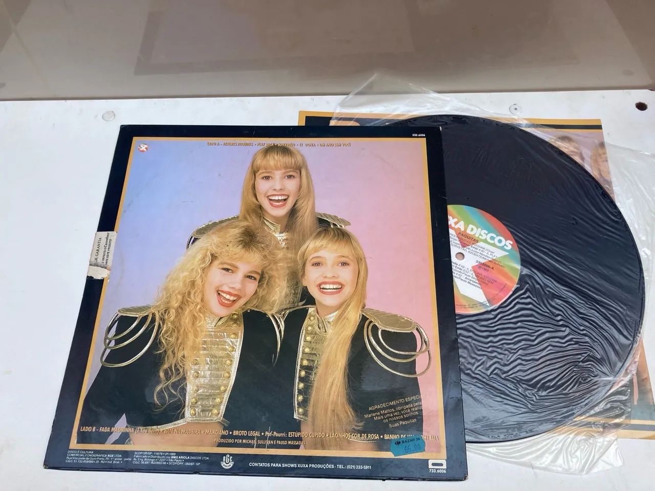 Disco de Vinil Paquitas - Xuxa Discos - Raro!