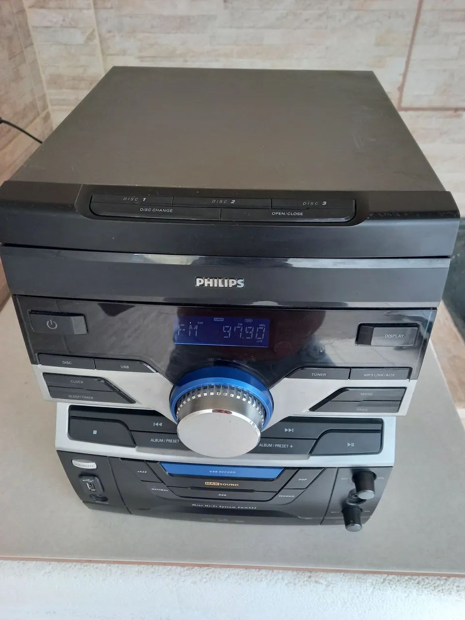 Mini System hi-fi Philips modelo FWM452X/78 com DEFEITO - Foto 3