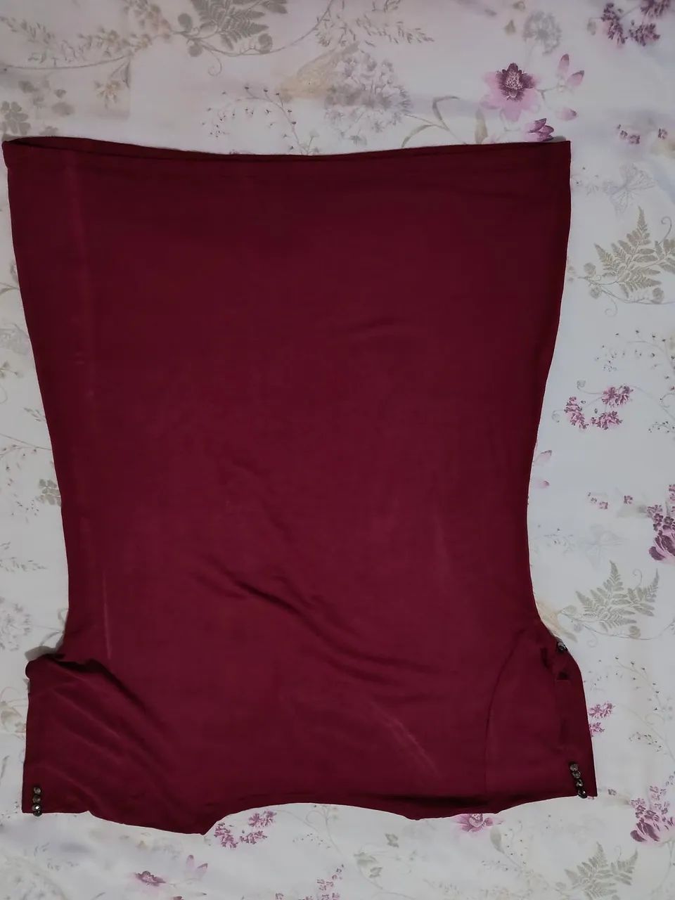 Blusa bordada vinho - Foto 2