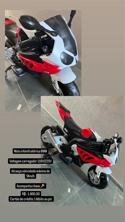 Moto Elétrica Infantil - Diversão Garantida! - Foto 3