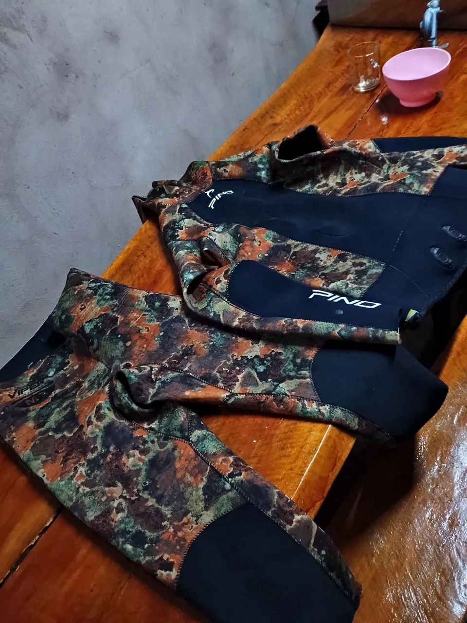 Roupa de mergulho camuflada Pino opencell - Tamanho m3 - Foto 2